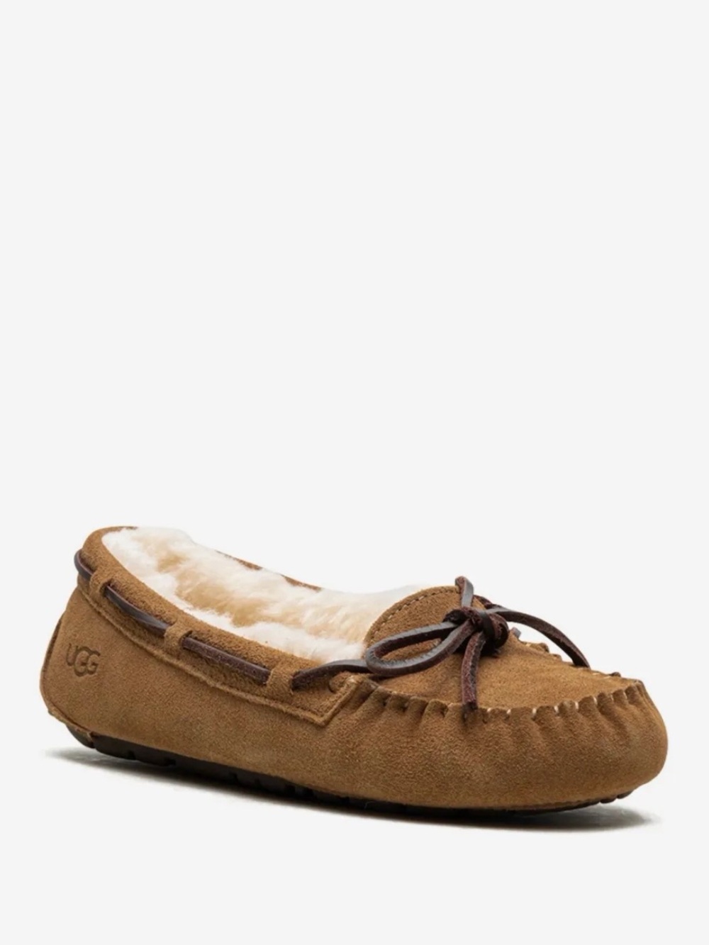 UGG Bella II Women’s Chestnut Suede Cozy Moccasin Size 7